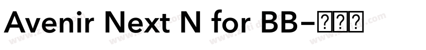 Avenir Next N for BB字体转换